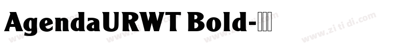 AgendaURWT Bold字体转换